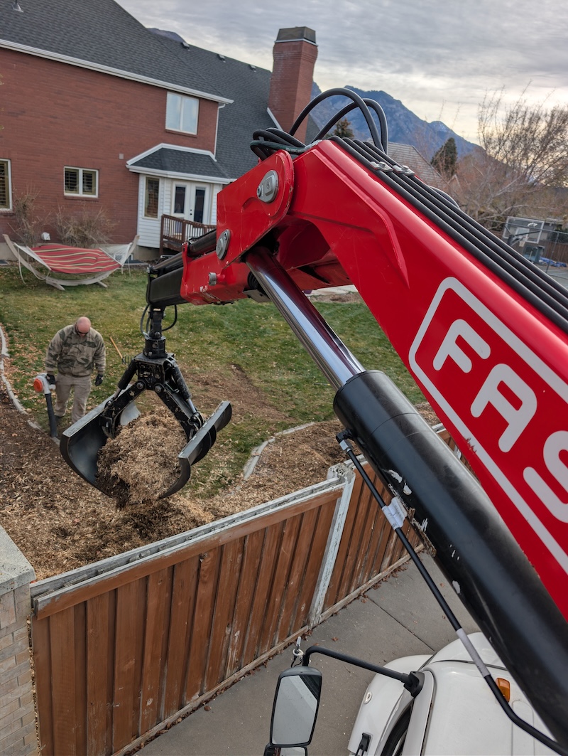 Tree service project near Eagle Mountain, UT